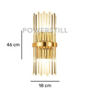 Arandela de Parede Luxuosa em Cristal