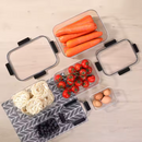 Kit 3 Potes Herméticos Acrílicos – 500ml a 2.100ml