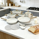 NOVEVE Jogo da Panelas Antiaderente 14 peças de Luxuosa Com Acessórios