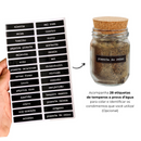 Kit 10 Potes 200ml com Tampa de Cortiça Elegância Natural