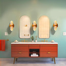 Arandela de Parede Dupla Minimalista Crema