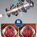 2 Litro Triturador De Alimentos Carne e Legumes Elétrico Multiprocessador 2 Modos Bivolt Inox Fácil De Limpar